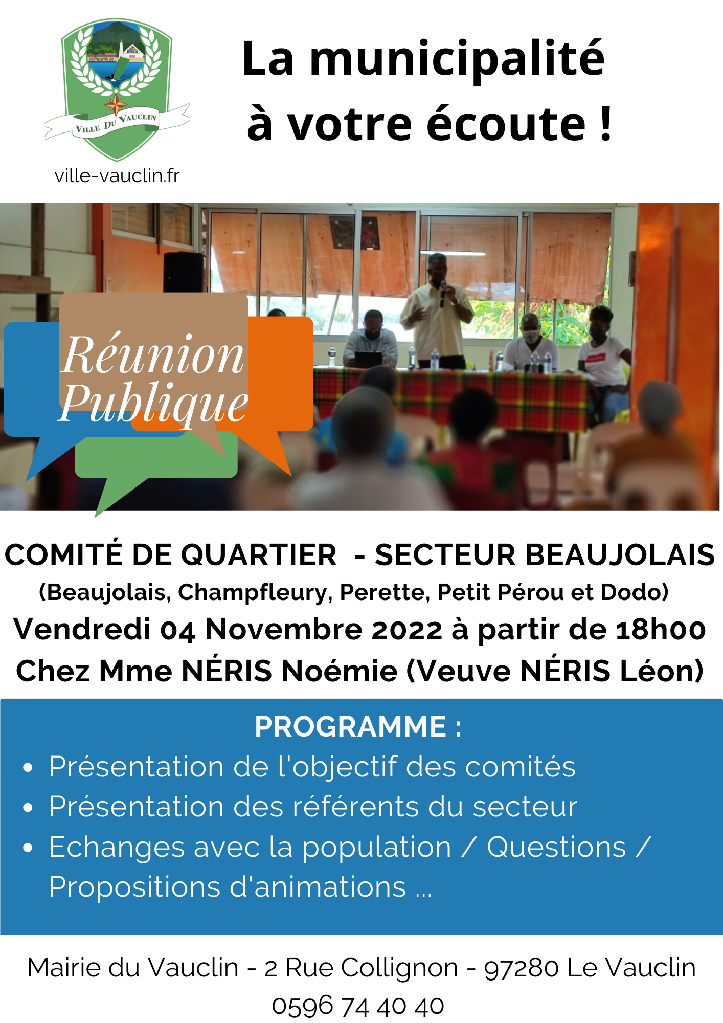 Comité de quartier - Secteur Beaujolais 04/11/22