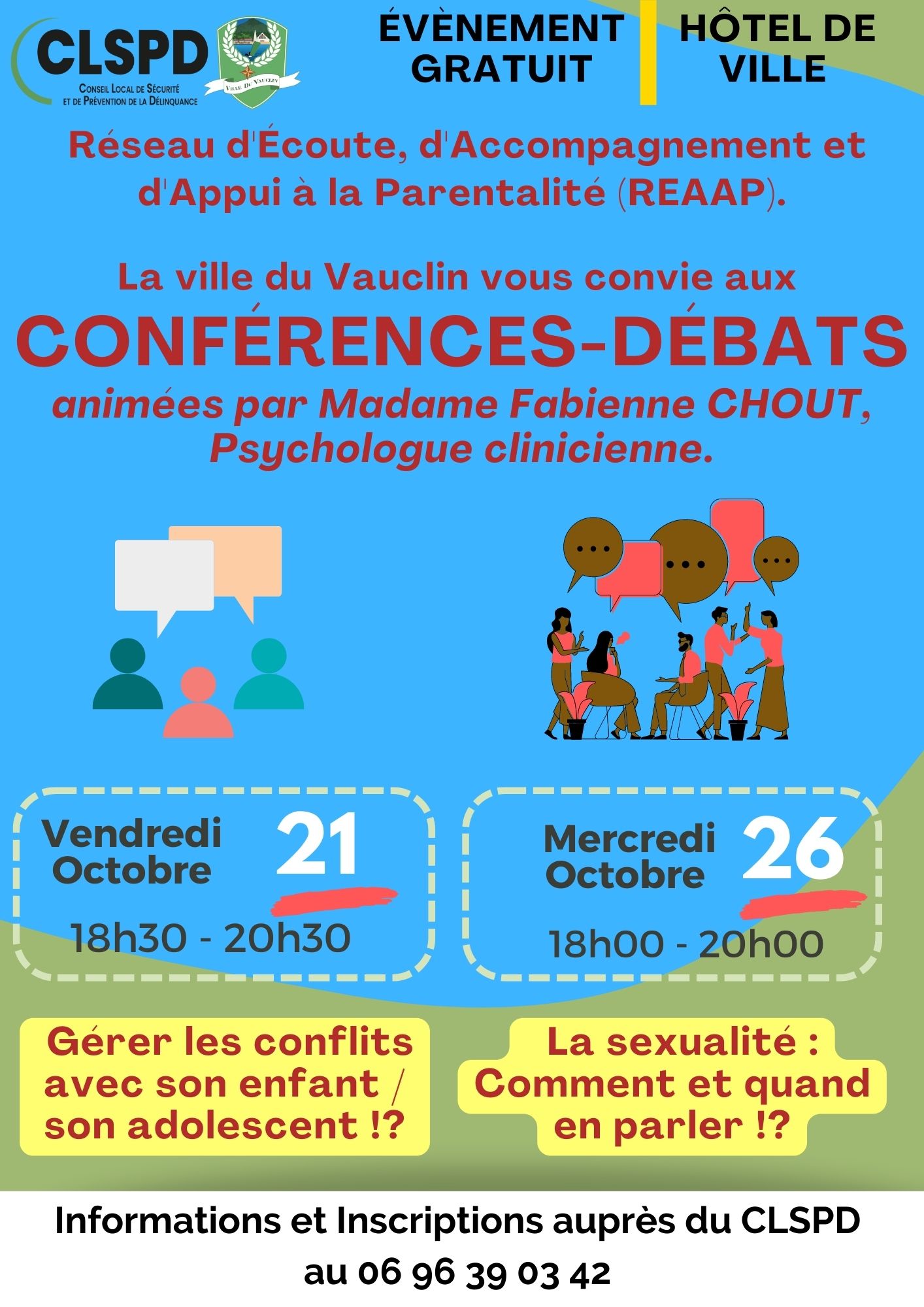 Conférences-debats octobre - Ville du Vauclin