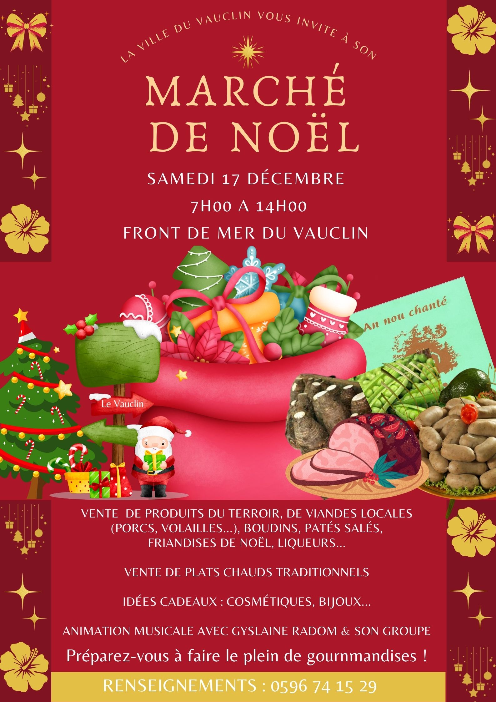 Marché de Noel - Ville du Vauclin - Samedi 17 Décembre