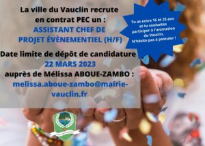 Recrutement PEC Animation du territoire