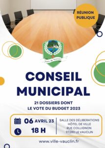 Conseil Municipal du 06 Avril 2023