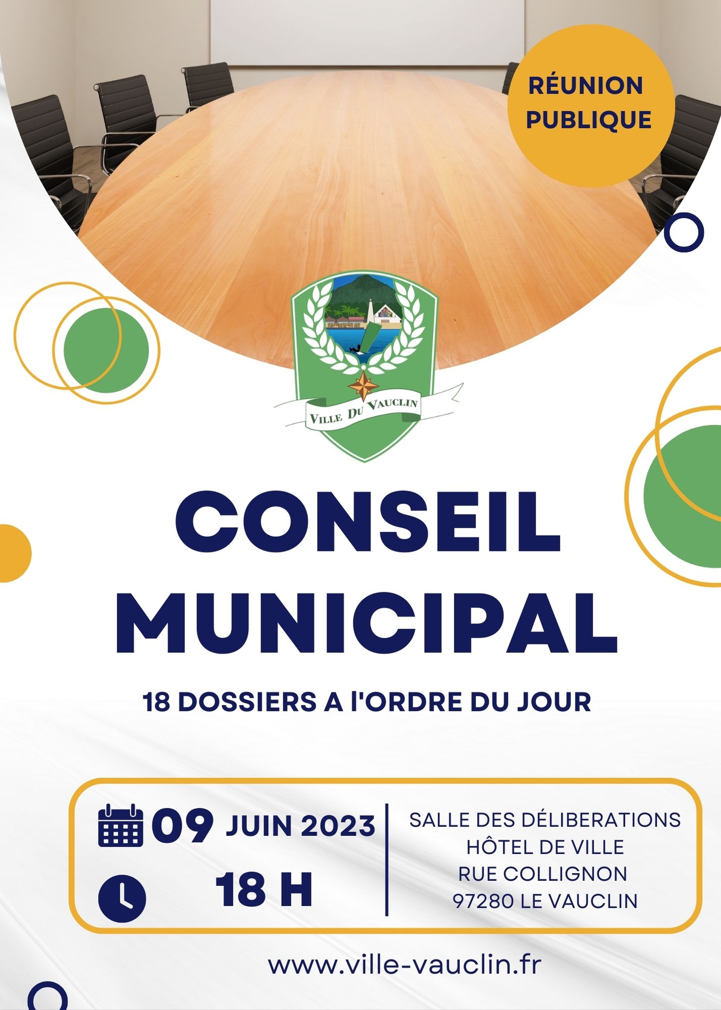 Conseil municipal du 09 Juin 2023