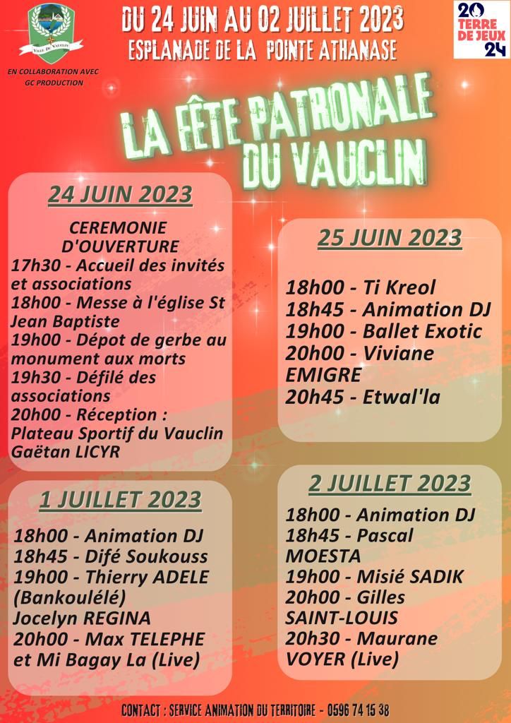 Programme fête patronale