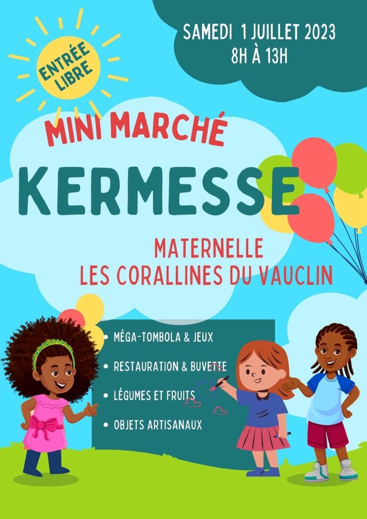 Mini marché Kermesse - École Les Corallines