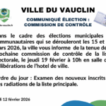 Commision de controle liste électorale